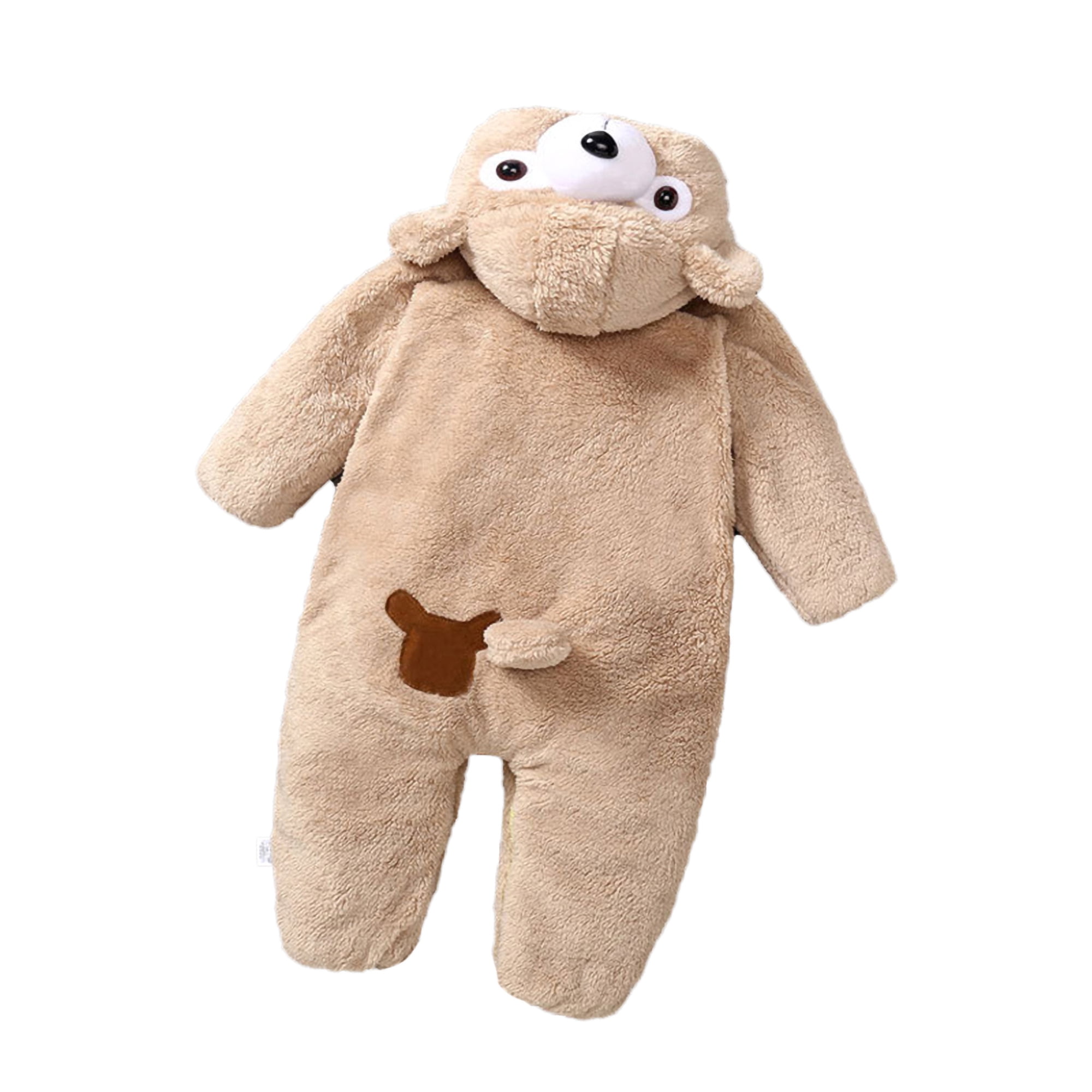 Bodysuit Outfits for 0-12 Months Babies Homeriy Newborn Baby Cartoon Bear Snowsuit Warm Fleece Hooded Romper Jumpsuit